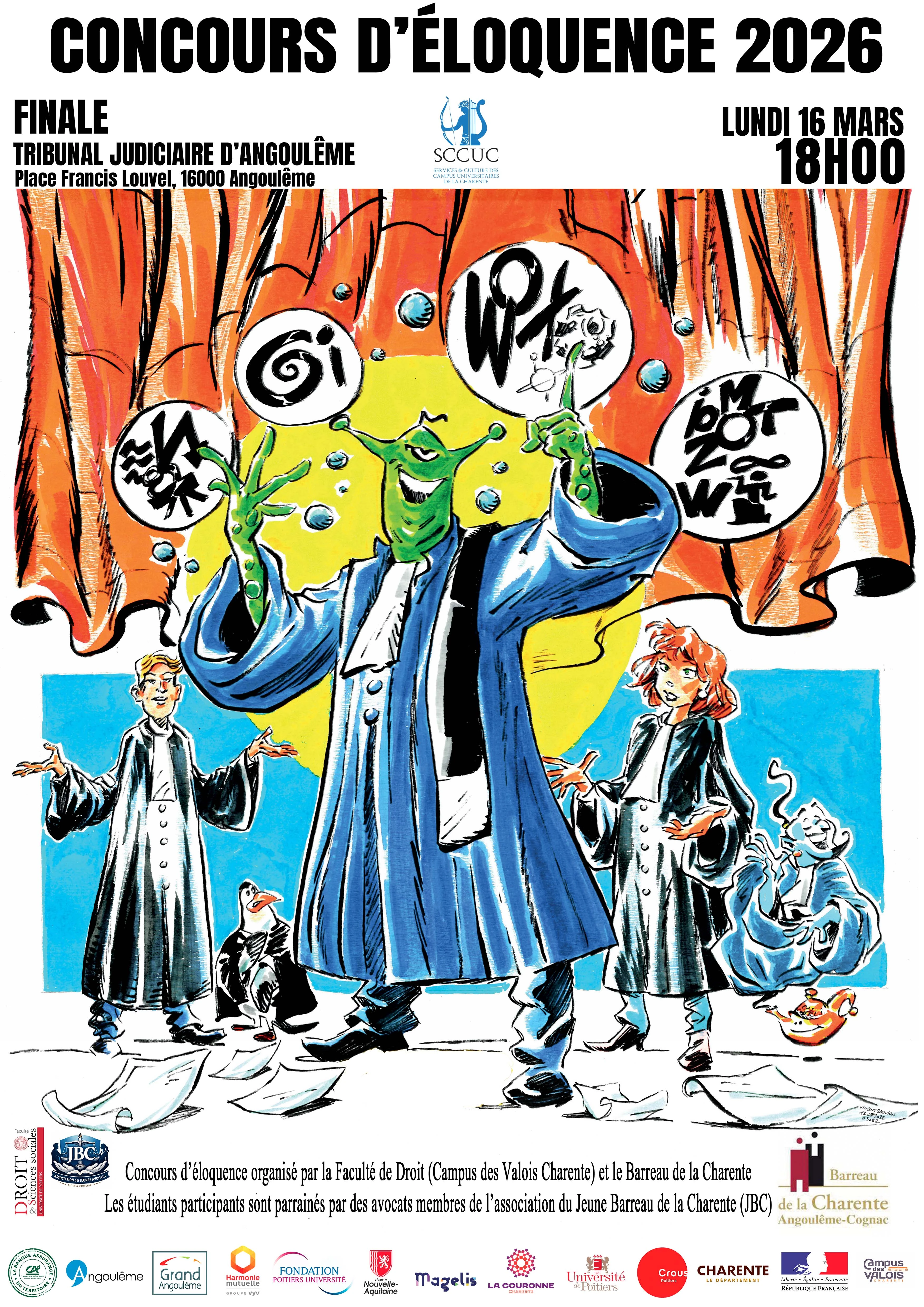 Affiche du concours d'éloquence