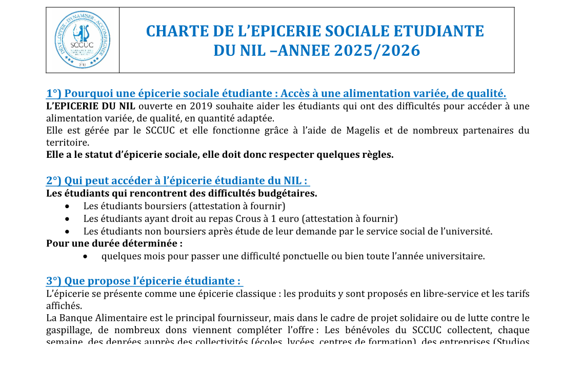 Charte épicerie sociale