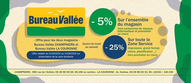 chequier bureau vallée