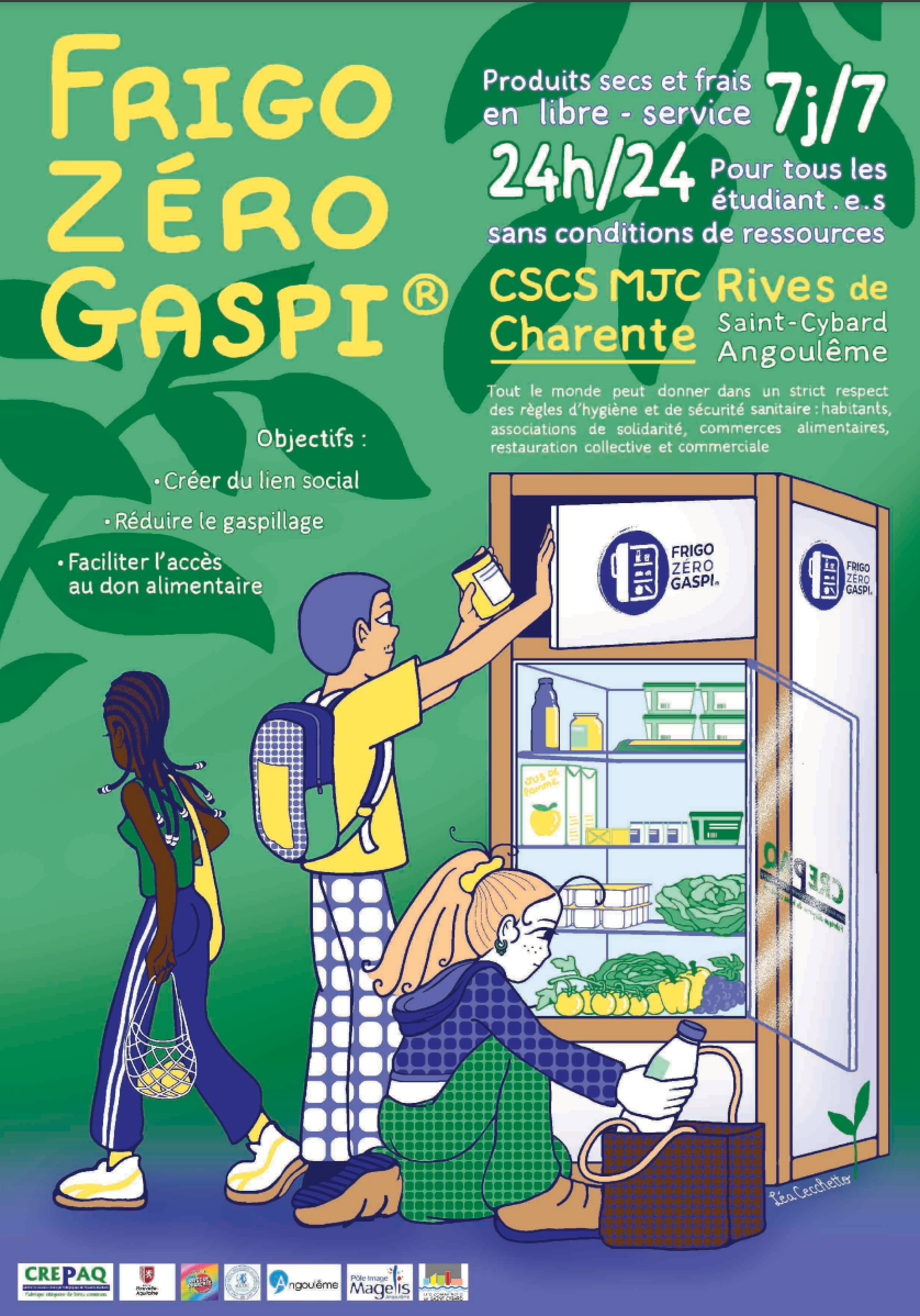 affiche frigo zéro gaspi