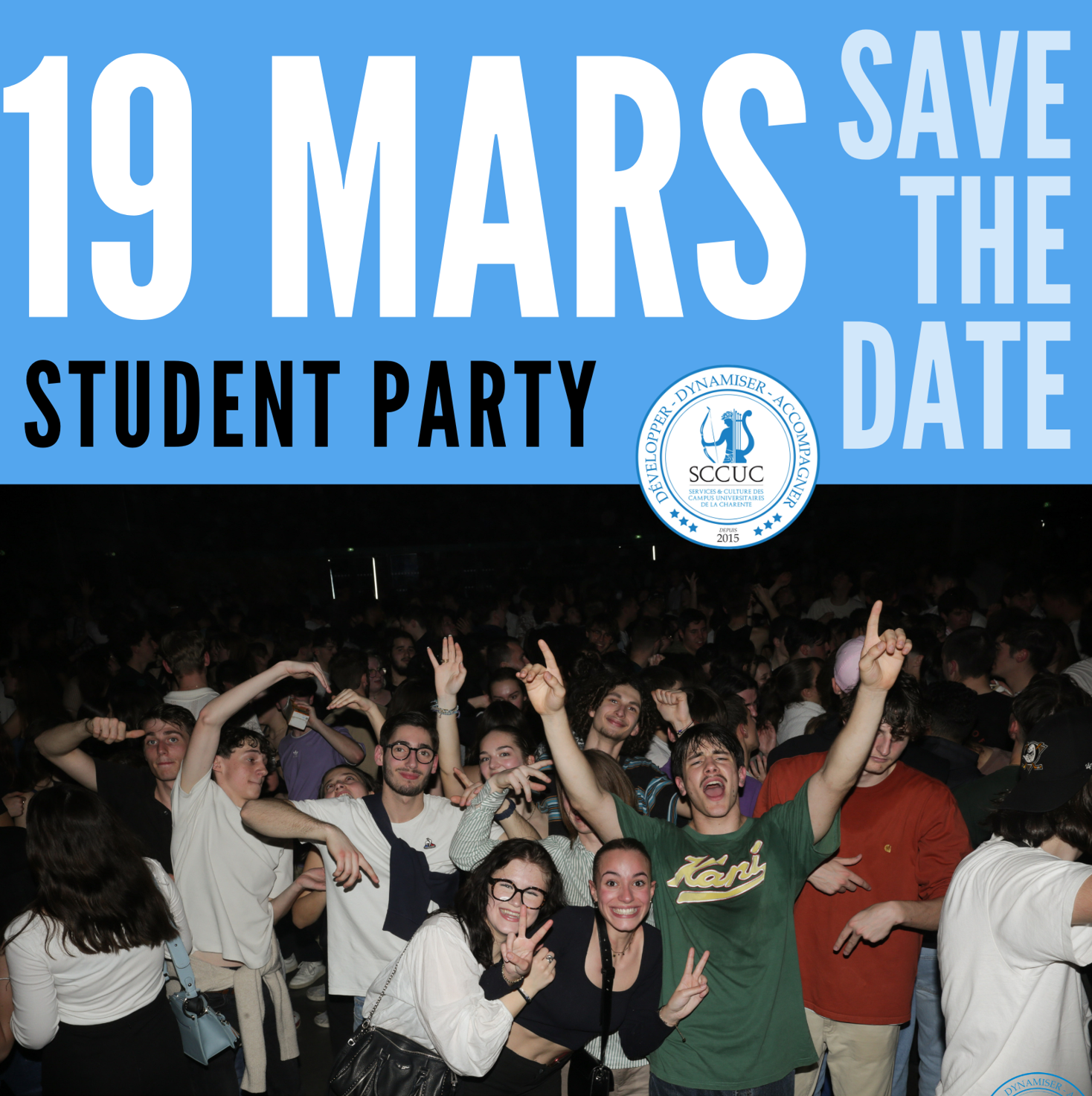 save the date student party