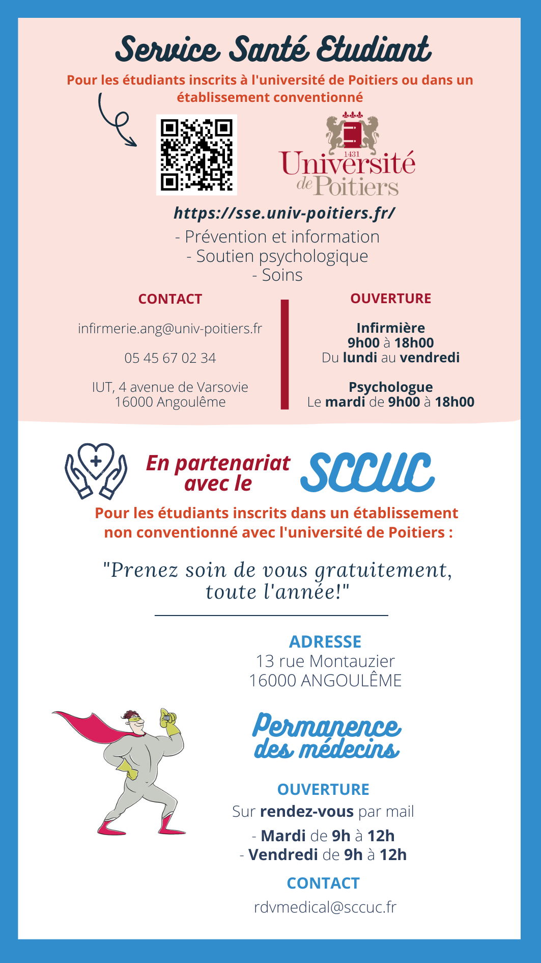 affiche permanence gratuite medecins