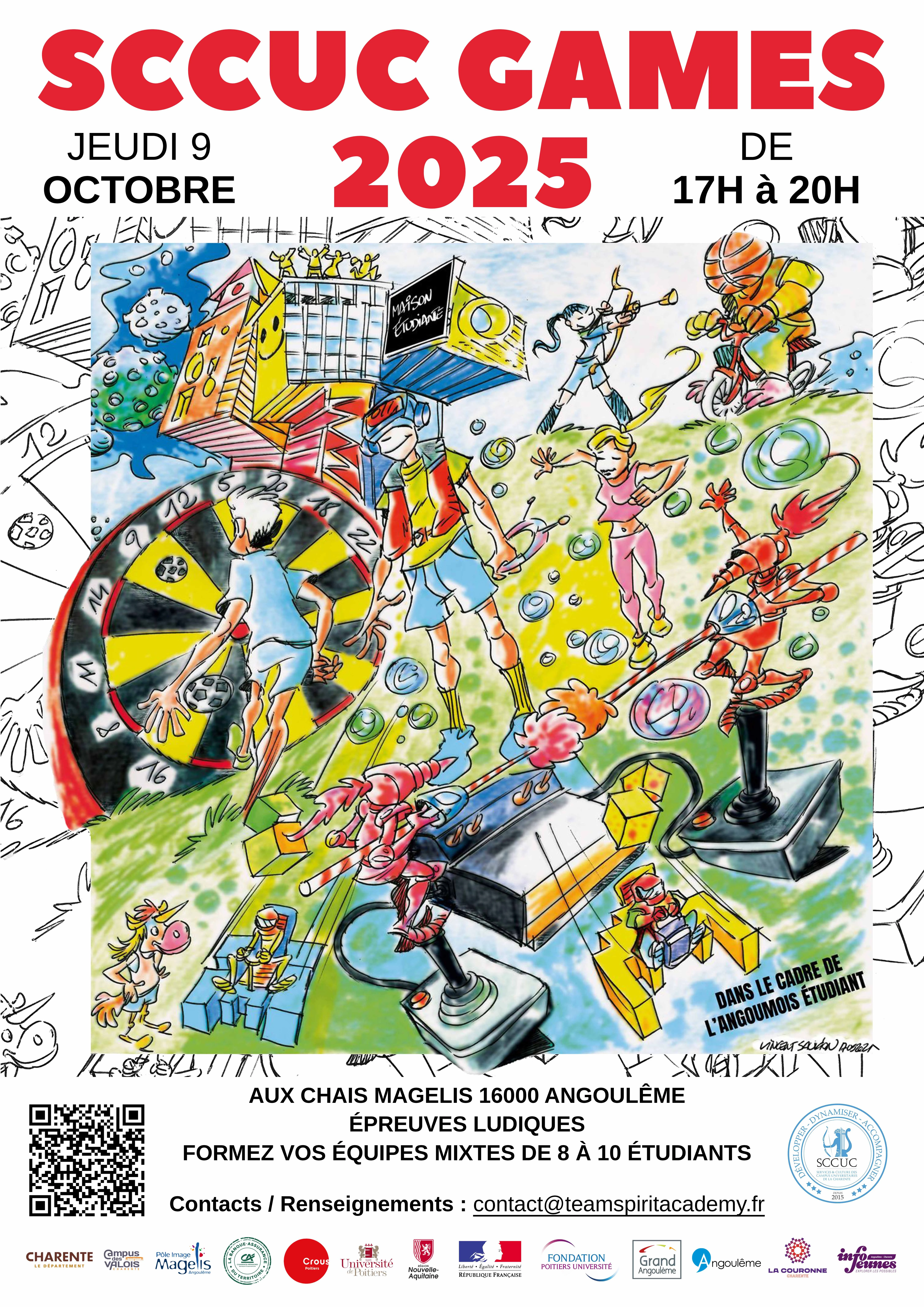 affiche sccuc games sport